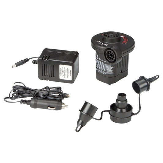 INTEX Quick Fill Electric Air Pump DC Car Plug & AC Adapter Power Supply For Indoor & Outdoor Use