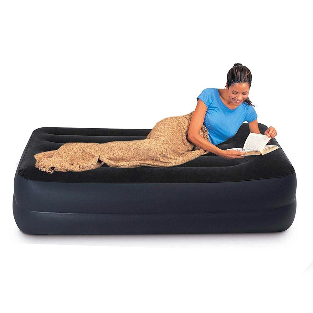 INTEX Pillow Rest Raised Air Bed Twin Size ( 40" X 80" X 18.1/2" ) Built In Electric Pump