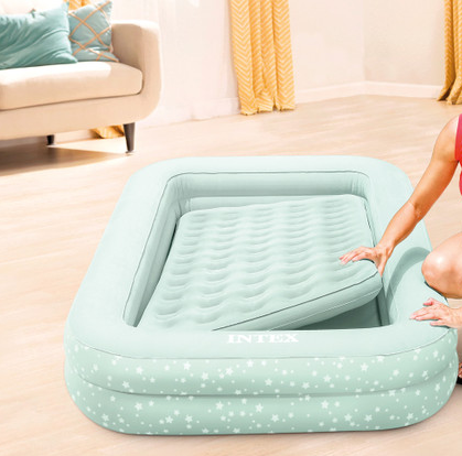 Intex Kids Travel Bed With Hand Pump ( 42in x 66in x 10in )