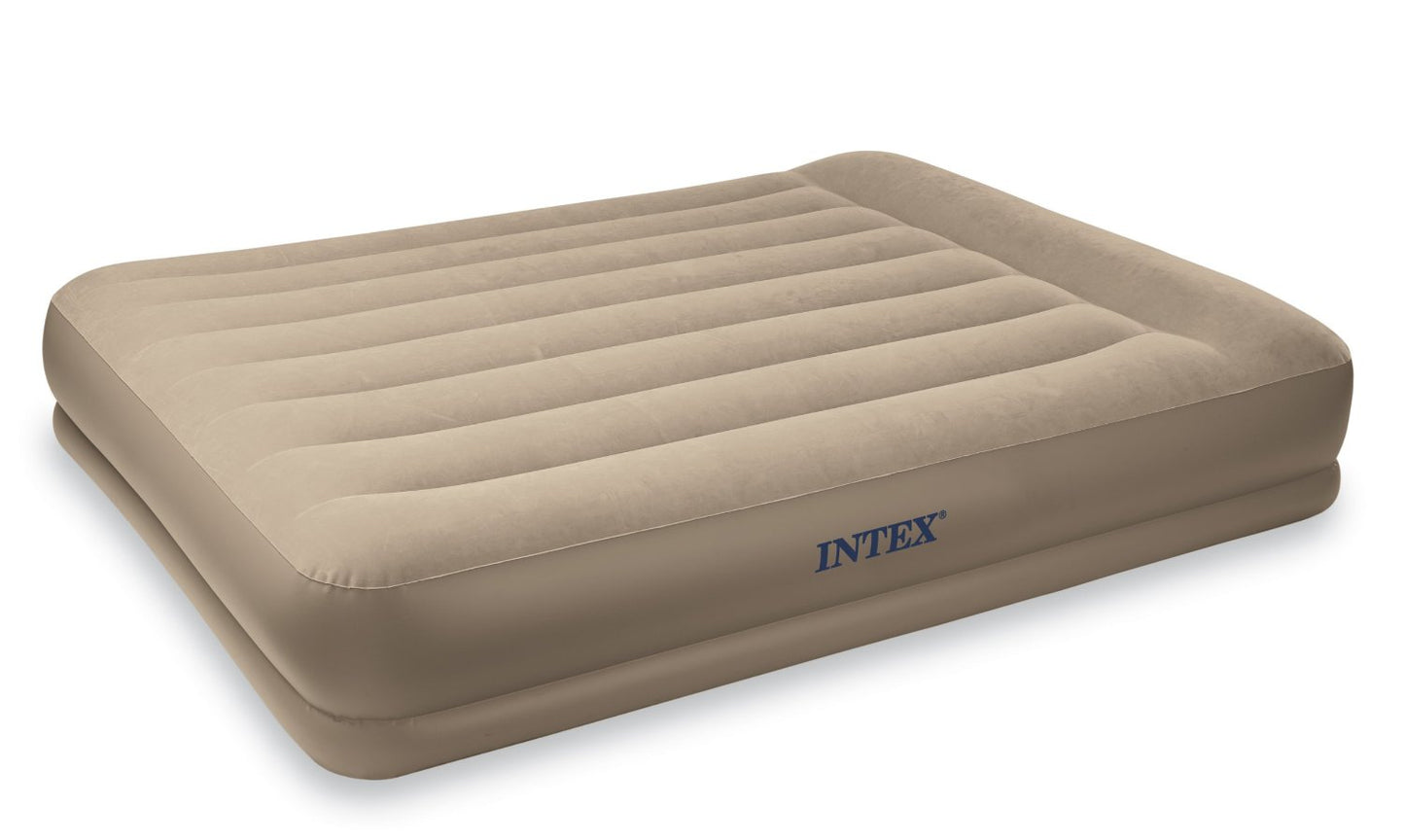 INTEX Pillow Rest Mid-Rise Bed Queen Size With Built-In Electric Pump ( 60" x 80" x 13.5" )