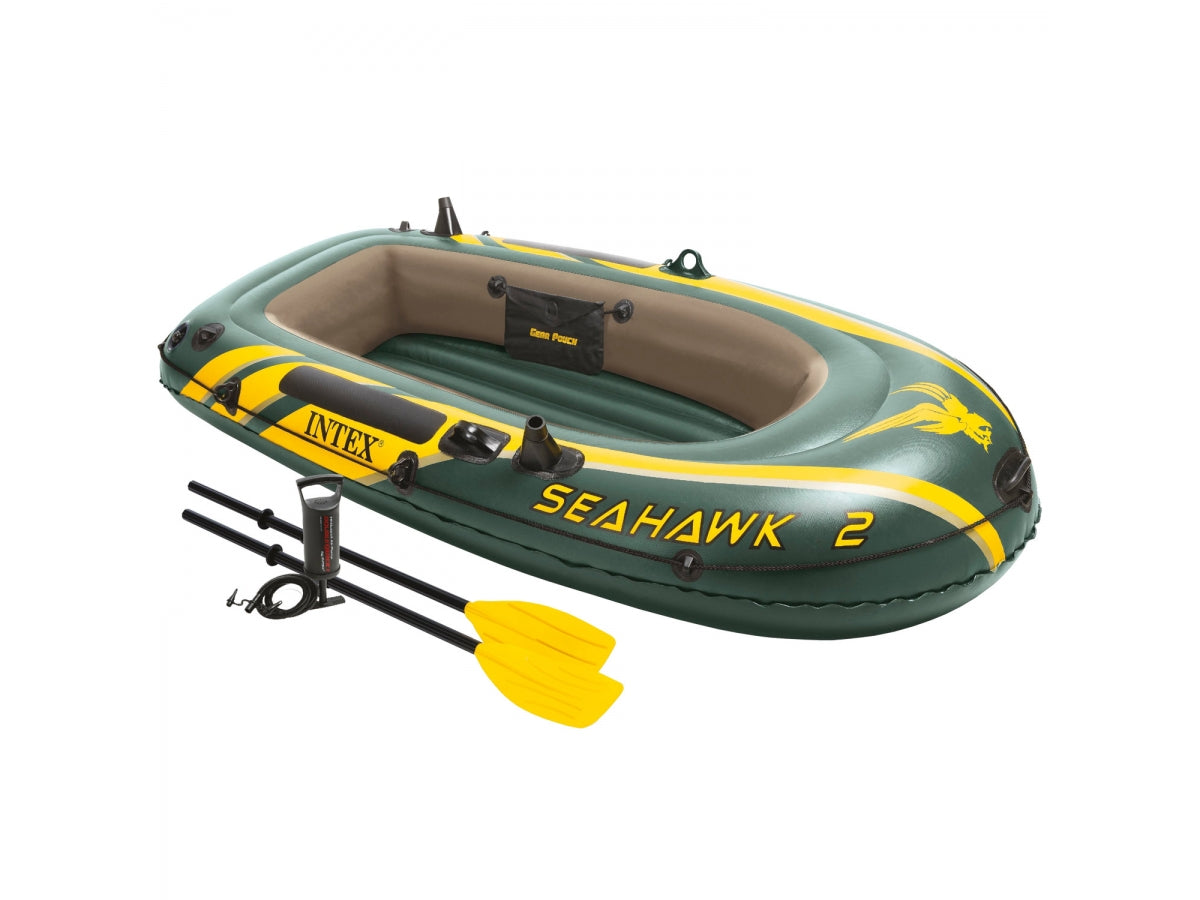 INTEX Seahawk 2 Boat Set With Oars And Pump 2 Person ( 93" x 45" x 16" )