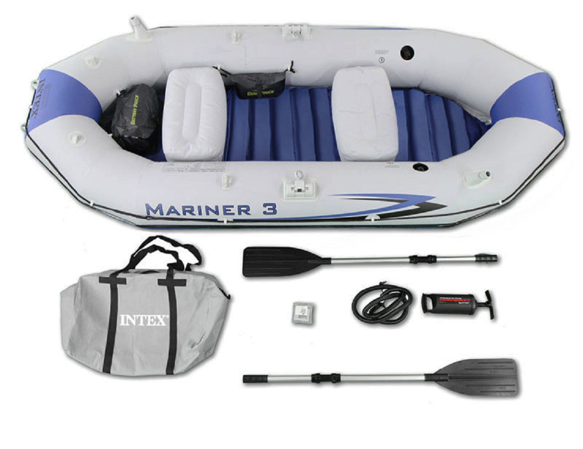INTEX Boat Set Mariner 3 For 3 Persons ( 117" X 50" X 18" )
