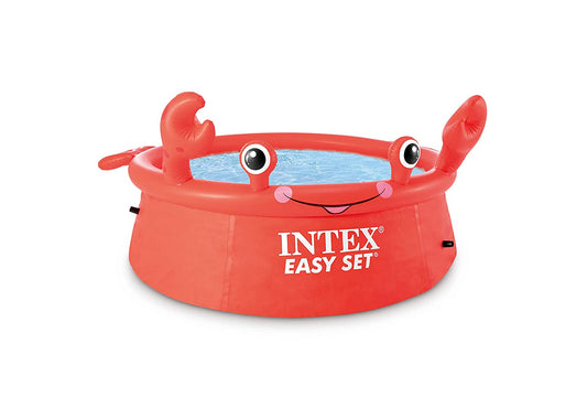 INTEX Happy Crab Easy Set Above Ground Pool 6 Feet 183 x 51 x 35.6 cm
