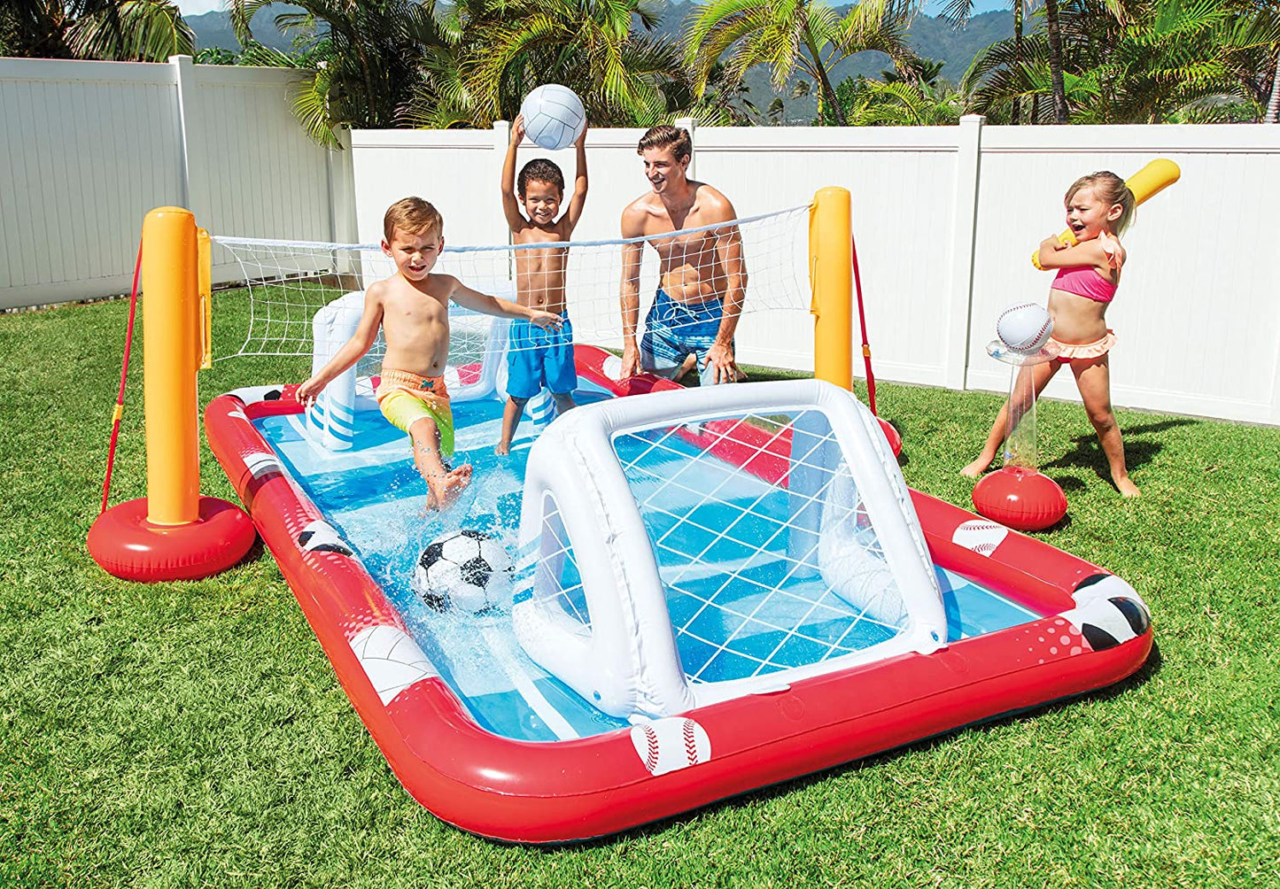 INTEX Action Sports Play Center 10ft 8in L x 8ft 9in W x 3ft 4in H