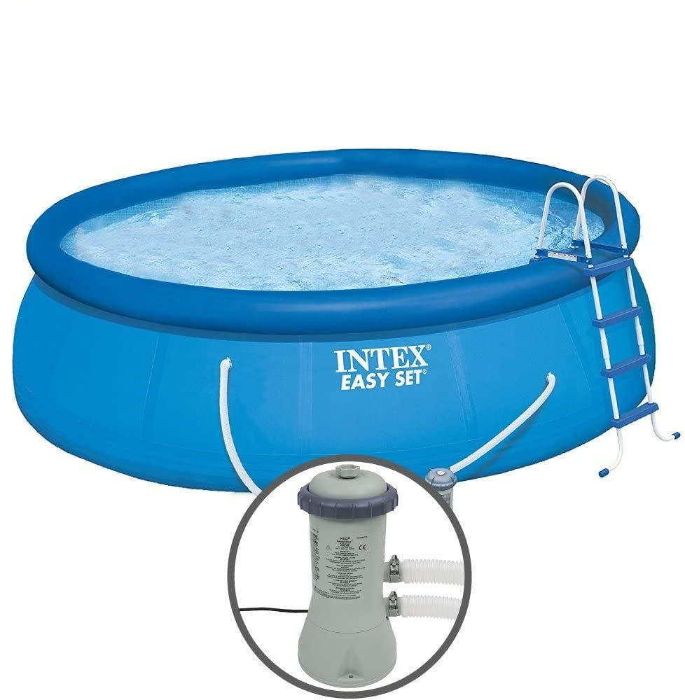 INTEX (15' x 33") Easy Set Pool With Eater Filter Pump