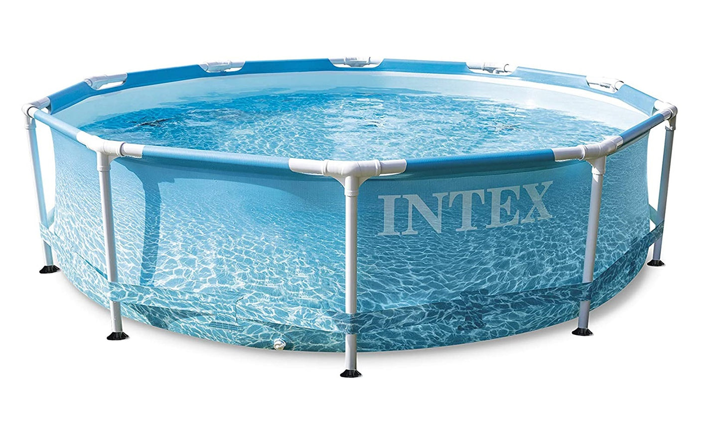 INTEX  10ft x 30" Metal Frame Pool Beachside