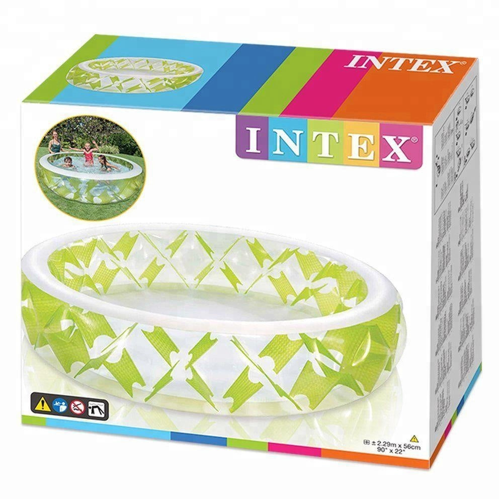 Intex Swim Center Pin Wheel Pool For Kids 90" x 22" Round