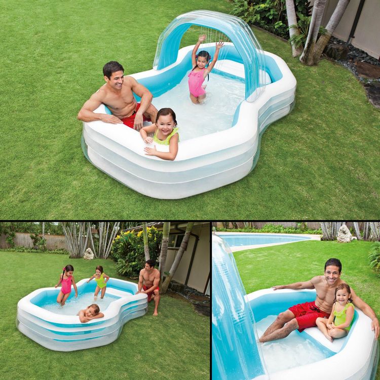 INTEX Swim Center Family Cabana Pool ( 122" L x 74" W x 51" H )