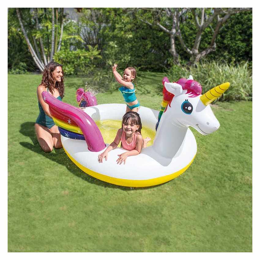 INTEX Unicorn Spray Unicorn Pool 107"L x 76"w x 41"H