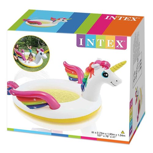INTEX Unicorn Spray Unicorn Pool 107"L x 76"w x 41"H