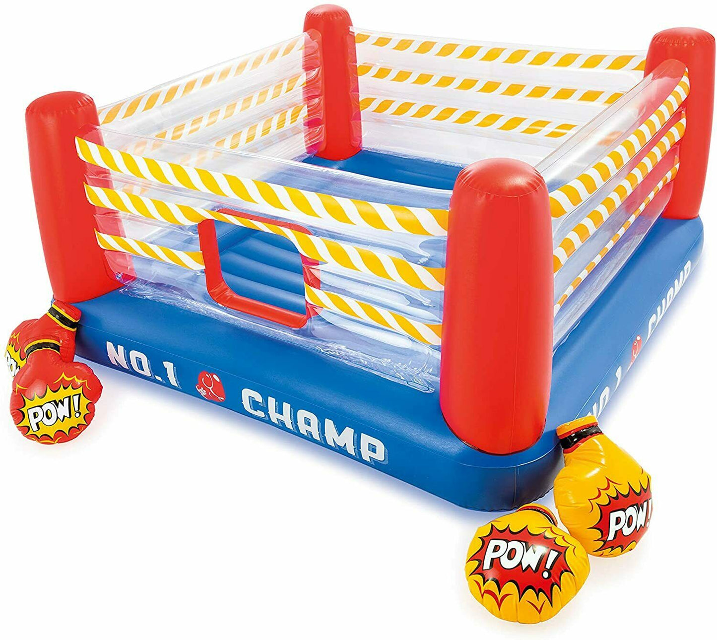 Intex Inflatable Jump-O-Lene Boxing Ring Bouncer ( 89" x 89"x 44" )  With Plastic Balls 50Pcs